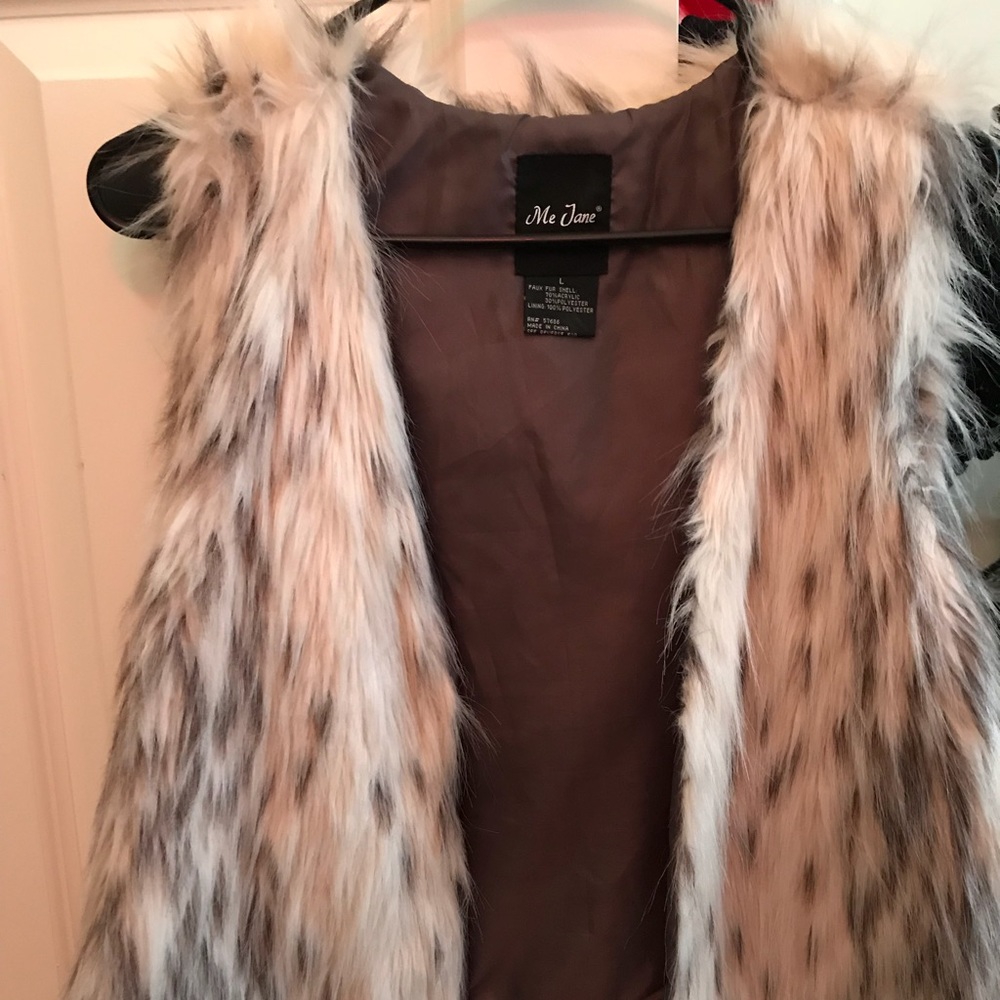 Faux fur vest